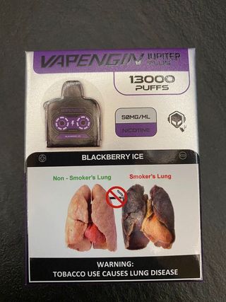 Vapenjin Jupiter Plus Blackberry Ice Pod, 13000 Puffs