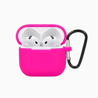 Funda Auriculares Inalámbricos Rosa fluor - Compatibles con Airpods 4