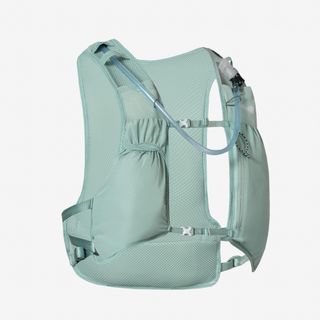 Mochila de Trail Running Homem/Mulher + Bolsa Água 1L - KIPRUN 500 5L Verde