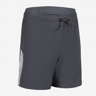 Calções de futebol criança VIRALTO Dope
Cinzento e  faixa Marfim & Cinzento