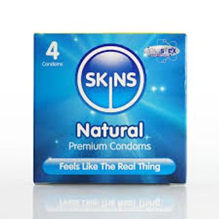 SKINS Natural Premium Condoms, 4 Pack