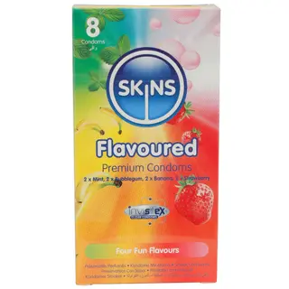 SKINS Flavoured Premium Condoms, 8 Pack