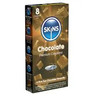 SKINS Chocolate Condoms, 8 Pack