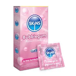 SKINS Bubblegum Pink Condoms, 8 Pack