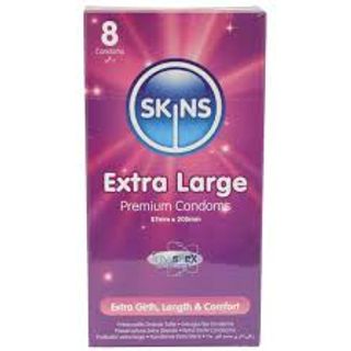 SKINS Extra Large Premium Condoms, 8 Pack