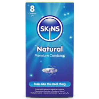 SKINS Natural Premium Condoms, 8 Pack