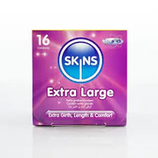 SKINS Extra Large Condoms Purple, 16 Pack
