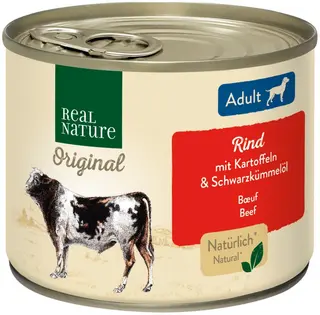 Promocja: 6 szt. - 15% Real Nature Adult wołowina puszka 200g