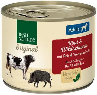 Promocja: 6 szt. - 15% Real Nature Adult wołowina puszka 200g