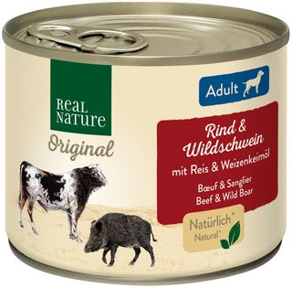 Promocja: 6 szt. - 15% Real Nature Adult wołowina puszka 200g