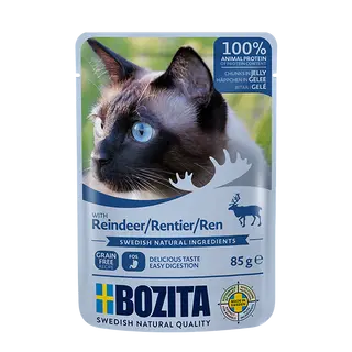 Promocja: 6 szt. - 15% Bozita kawałki w galaretce z reniferem 85g