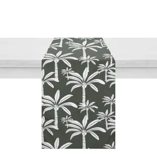 Runner da esterno 40x130 cm - palme grigio