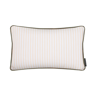 Cuscino arredo idrorepellente 30x50 cm - righe beige