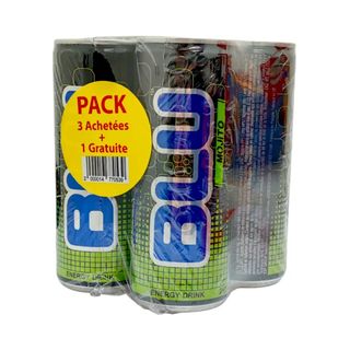 BLU energy dring mojito 25cl 3+1 gratuit