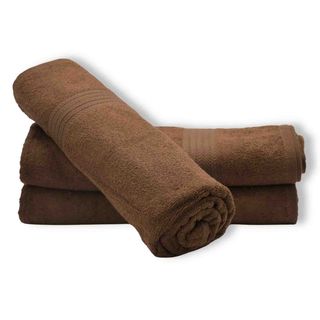 Premium Brown Cotton Terry Bath Sheet