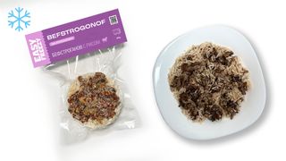 Beef Stroganov sa pirinčem