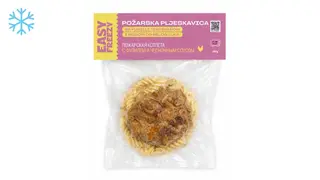 Požarske pljeskavice sa fusilli testeninom i sosom od belog luka