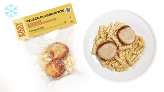 Pileće kotlete sa fuzili i kremasto-mesnim sosom