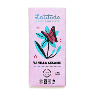 Latitude Vanilla Sesame Craft Chocolate, 70g
