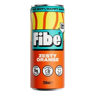 Fibe Zesty Orange Probiotic Soda, 250ml