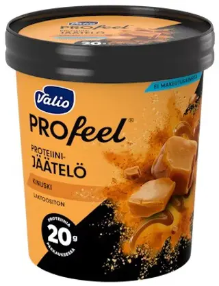 პროტეინის ნაყინი/Valio/ "Profeel" კარამელით /ულაქტოზო 6*480 მლ