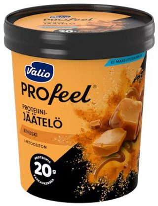 პროტეინის ნაყინი/Valio/ "Profeel" კარამელით /ულაქტოზო 6*480 მლ