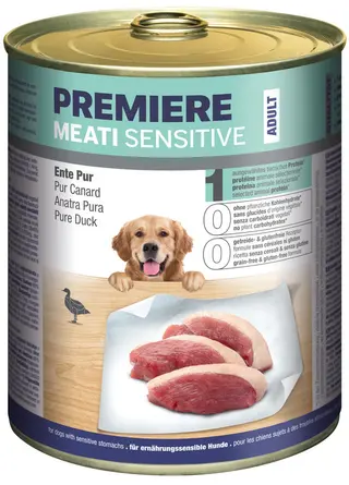 Promocja: 6 szt. - 20% Premiere Meati Sensitive Kaczka Monoproteina 800g