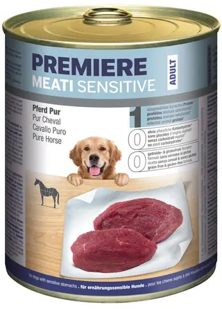 Promocja: 6 szt. - 20% Premiere Meati Sensitiv Monoproteina konina 800g