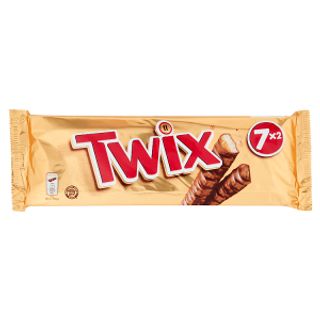 Twix Snack al Cioccolato con Caramello, 7 Barrette x 50g