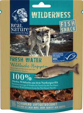 Promocja: 2 szt. - 20% Real Nature Wilderness Fish-Snac łosoś 70g