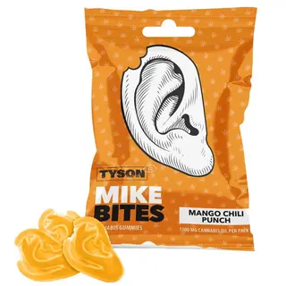Jeleuri Gumate cu CBD, Tyson 2.0 Mike Bites, Mango Chilli Punch, 50g