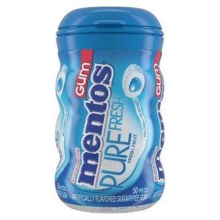 MENTOS Pure Fresh Mint Sugar-Free Gum, 50 Pieces