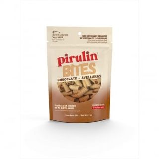 Mini Barquillos Rellenos De Chocolate Con Avellanas Pirulín Bites Doy Pack 200 G.