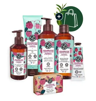 Set Îngrijire corp Zmeură & Mentă Piperată (6 produse)