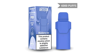 Tastefog Arteon 6000puff (10ml) Disposable Pod Cartridge - Blueberry Ice