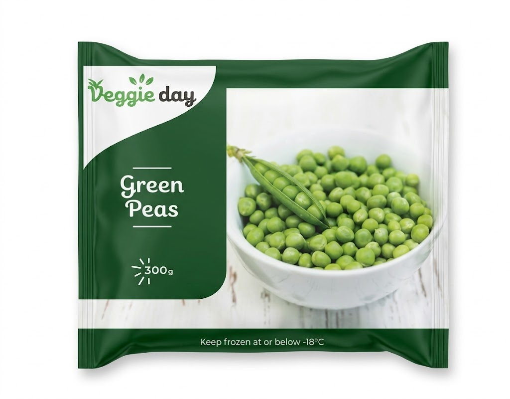 Veggie Day Frozen Green Peas, 300G