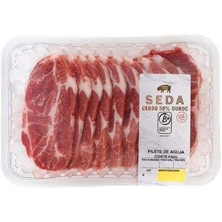 Seda Filetes De Aguja Extra De Cerdo 50% Duroc Peso Aproximado Bandeja 500 G