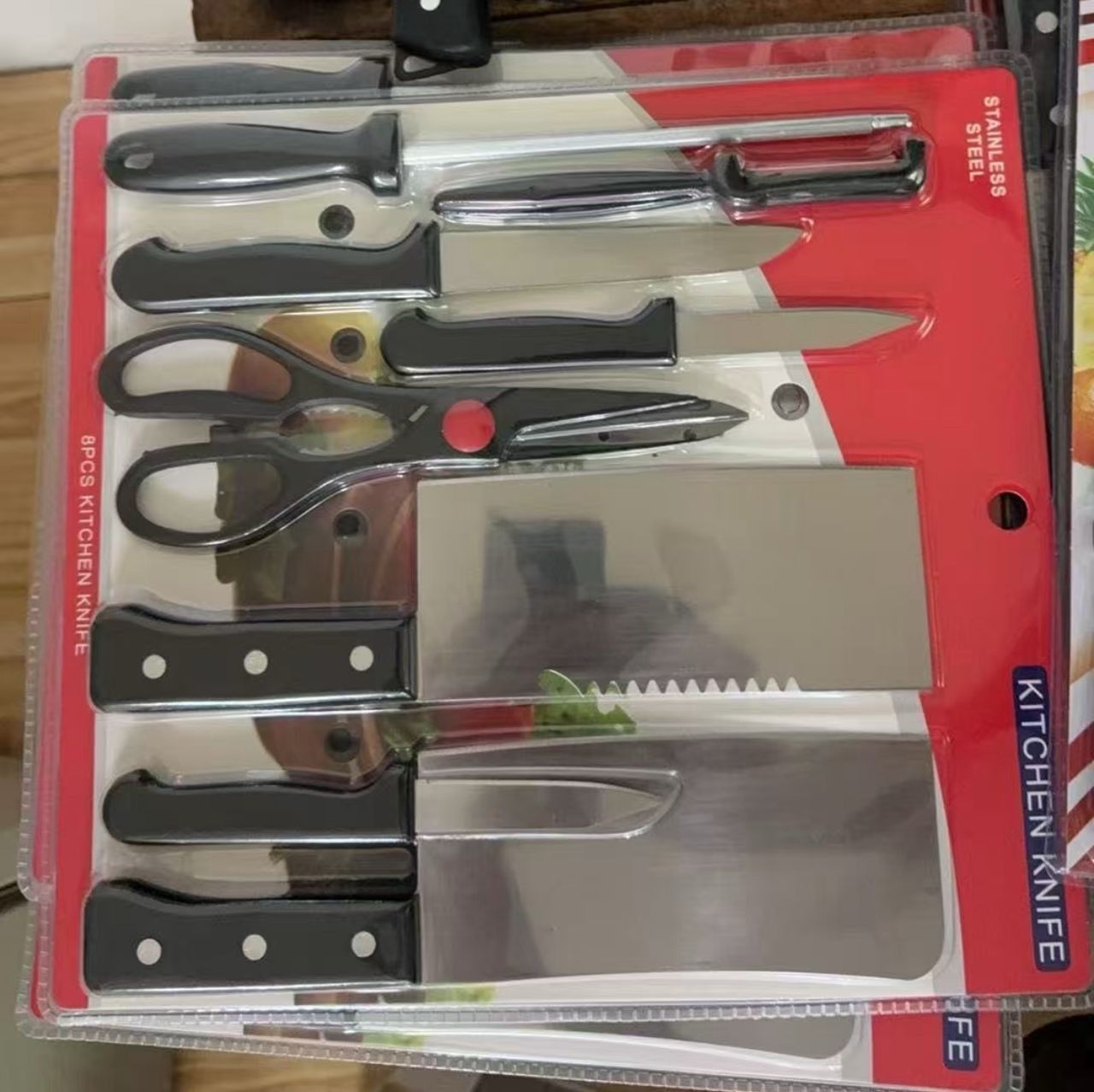 Stainless Steel Knife Set, 8 Pieces