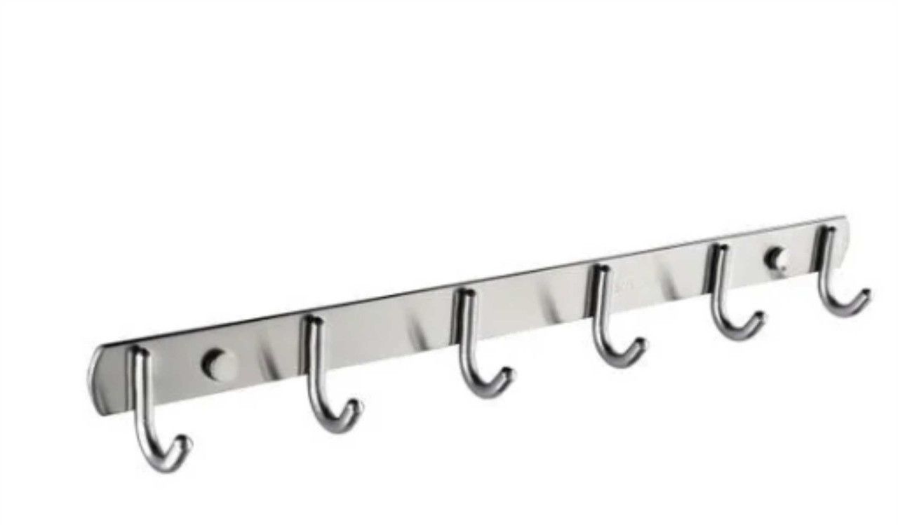 Stainless Steel Self Adhesive Coat/Towel Hook Rack Rail