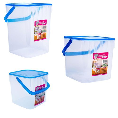 Clear Storage Bucket 3-Pack