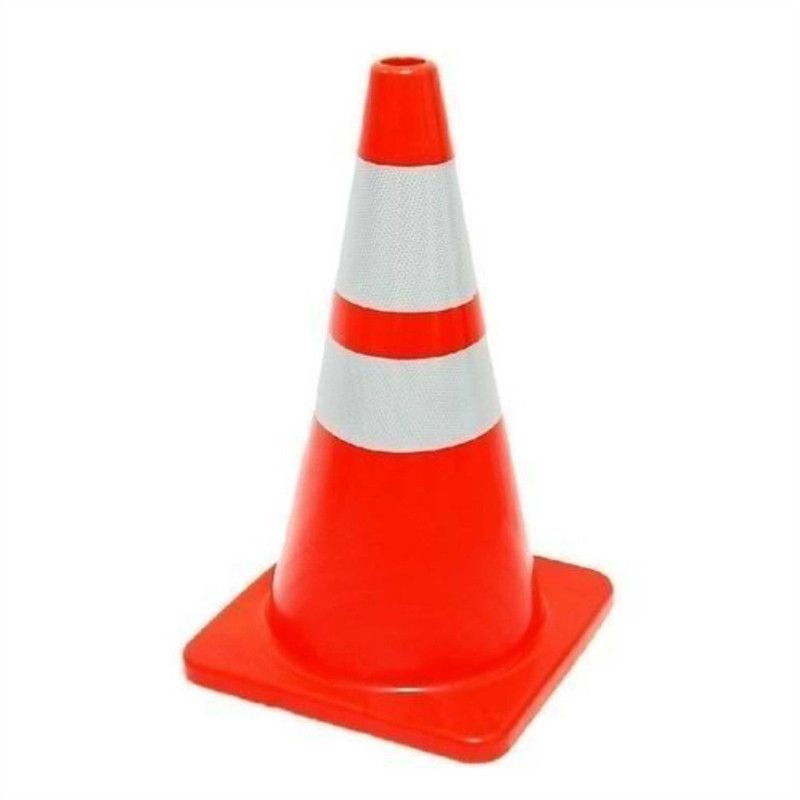 Safety Reflective Orange Traffic Cone, 3 Pieces