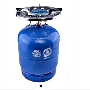 Blue Gas Cylinder With Burner, 3Kg