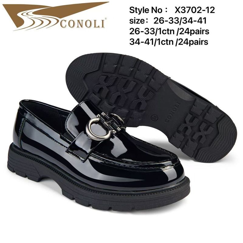 Conoli Black Shoes Size 40-41, 24 Pairs