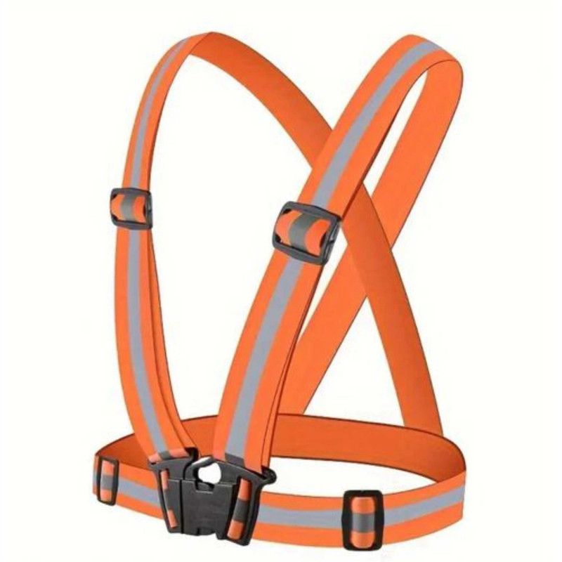 Orange Elastic Reflective Strap