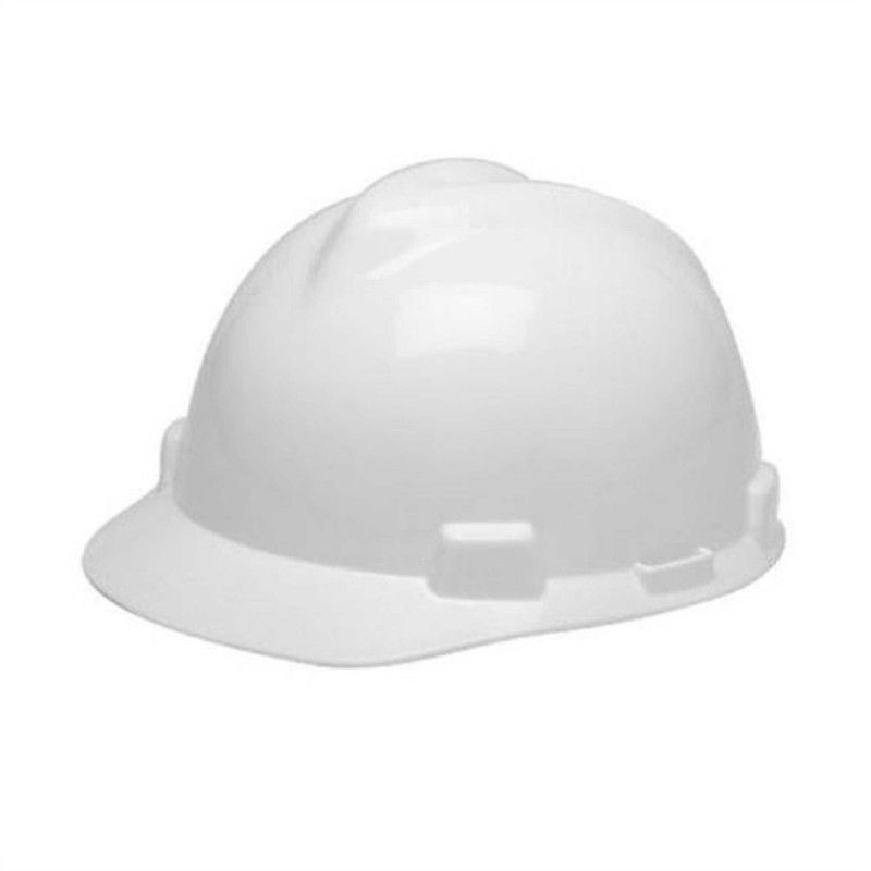 V-Gard White Industrial Safety Helmet