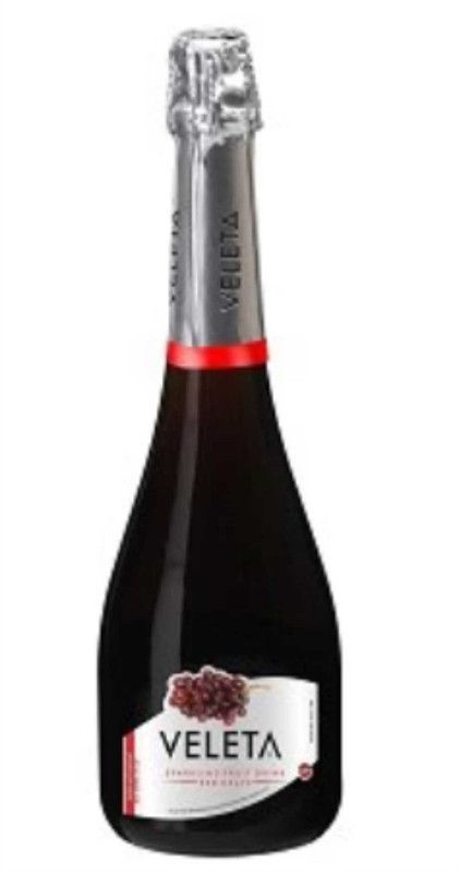 Veleta Red Grape Sparkling Fruit Drink, 75Cl