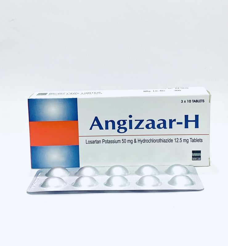 ANGIZAAR H Losartan Hydrochlorothiazide Tablets, 30 Count