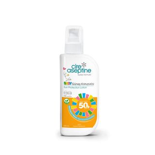 CİRE ASEPTİNE მზის დამცავი ლოსიონი 50SPF ბავშვებისთვის 200მლ