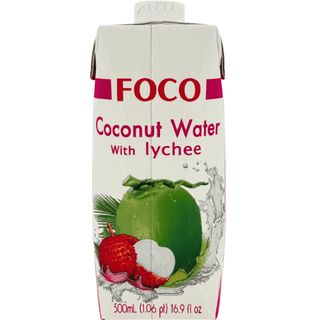 Foco Coconut Water with Lychee 500ml