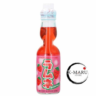 Hatakosen Ramune Strawberry 200ml